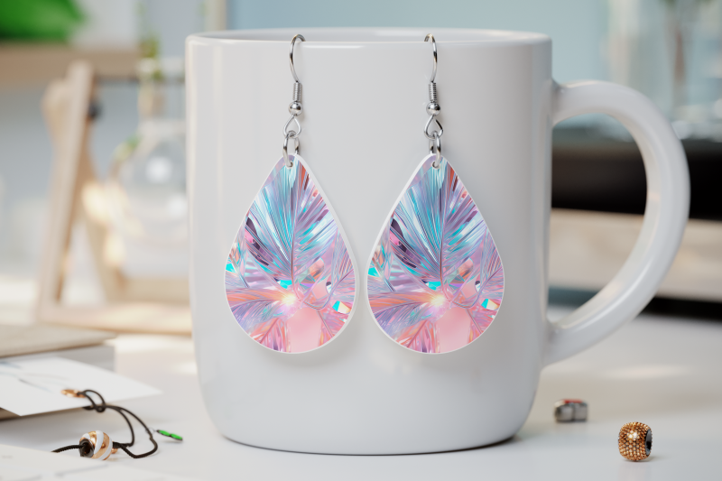 iridescent-leave-earrings-sublimation-boho-earring-template