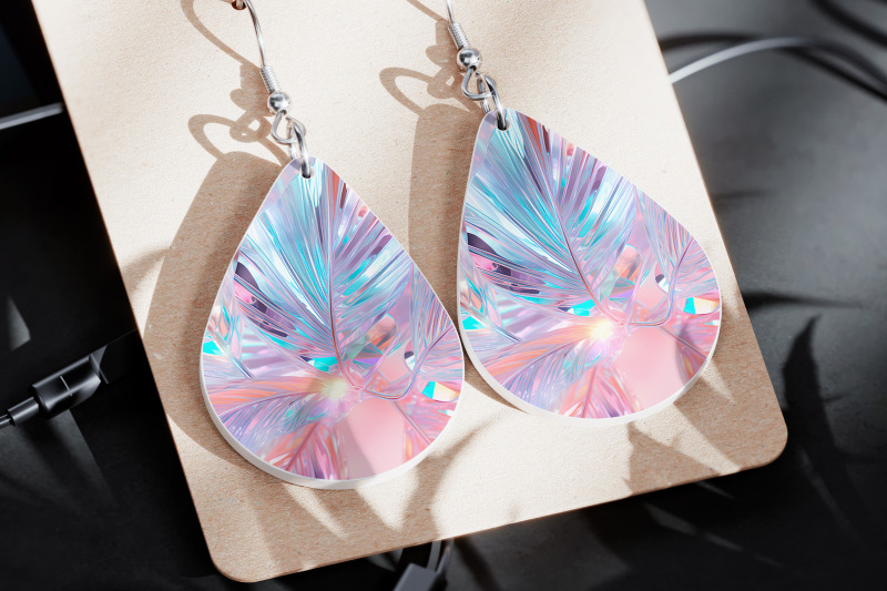 iridescent-leave-earrings-sublimation-boho-earring-template