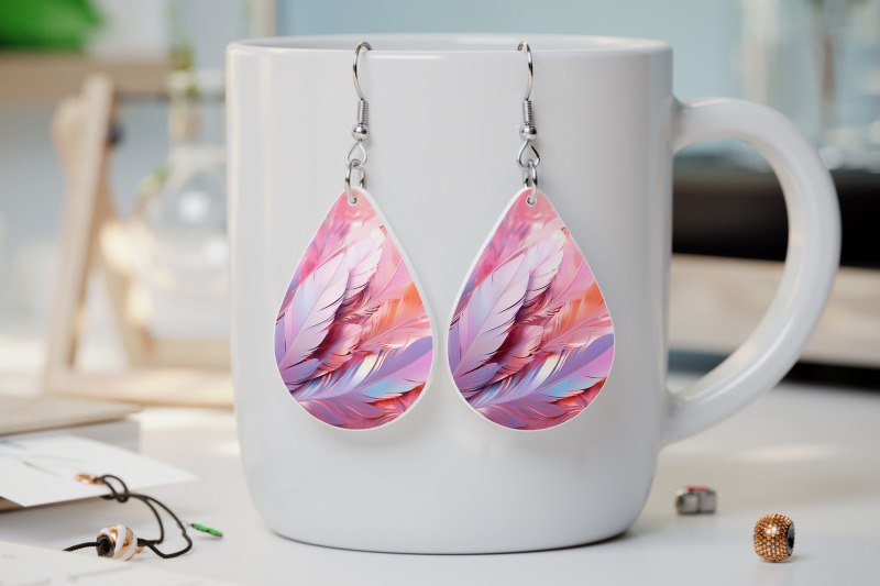 pastel-feathers-earrings-sublimation-boho-earring-template