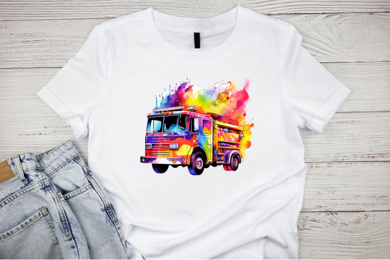 rainbow-color-fire-truck-sublimation