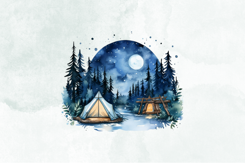 summer-camping-watercolor-clipart