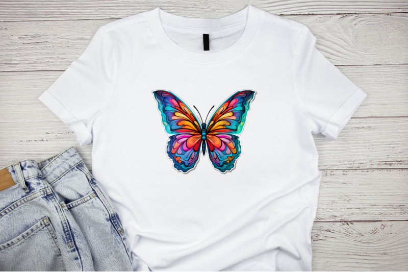 watercolor-butterfly-stickers-set