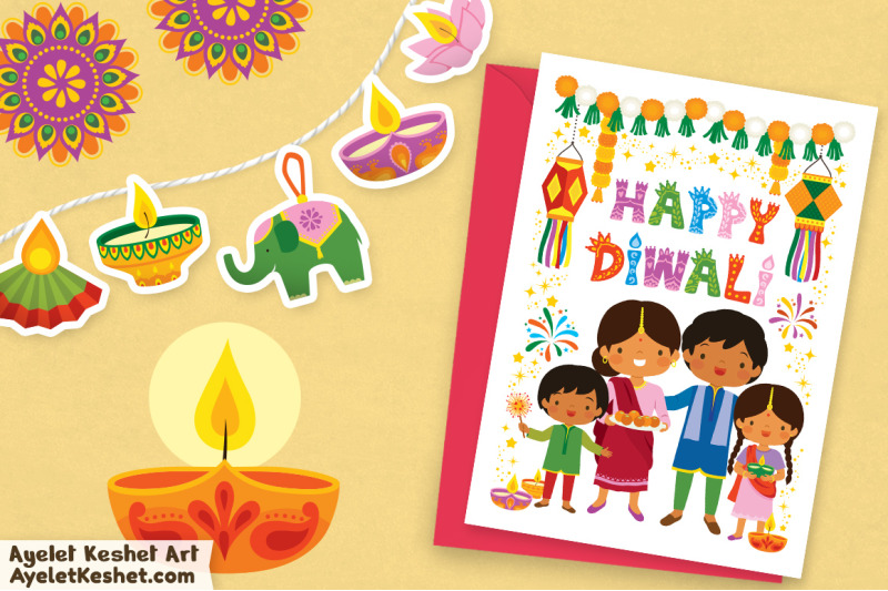 diwali-clipart-set-cute-graphics-for-the-indian-holiday-diwali