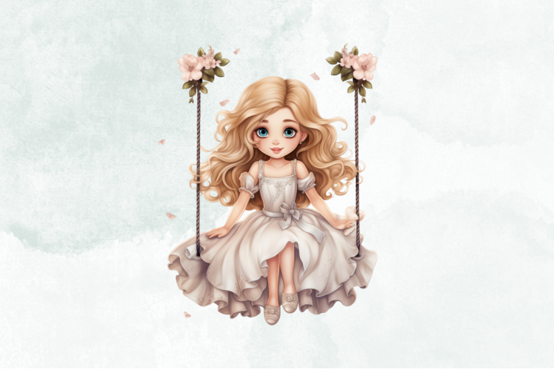 cute-princess-sublimation-clipart-bundle