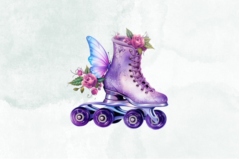 fairy-roller-skates-sublimation-clipart