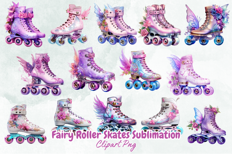 fairy-roller-skates-sublimation-clipart