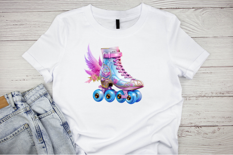 fairy-roller-skates-sublimation-clipart