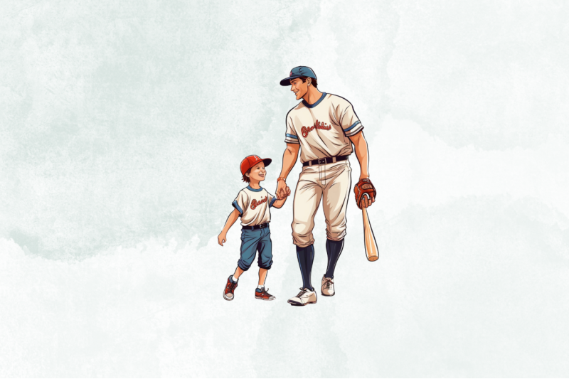 father-loves-baseball-watercolor-clipart