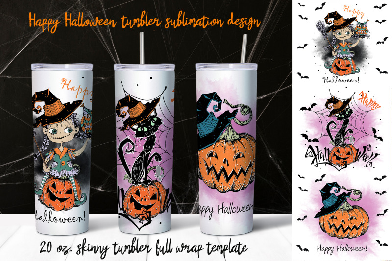 happy-halloween-tumbler-sublimation-design-20-oz-skinny-png