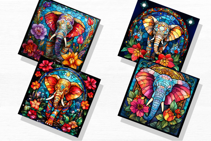 stained-glass-christmas-flowers-elephant-backgrounds-bundle