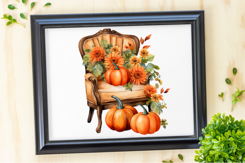 autumn-chairs-watercolor-pumpkins-backgrounds-bundle