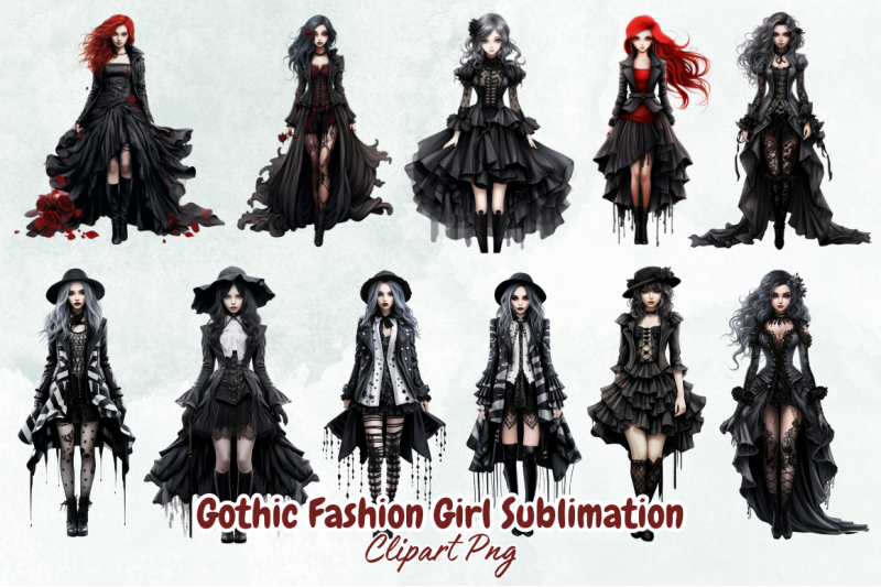 gothic-fashion-girl-sublimation-bundle