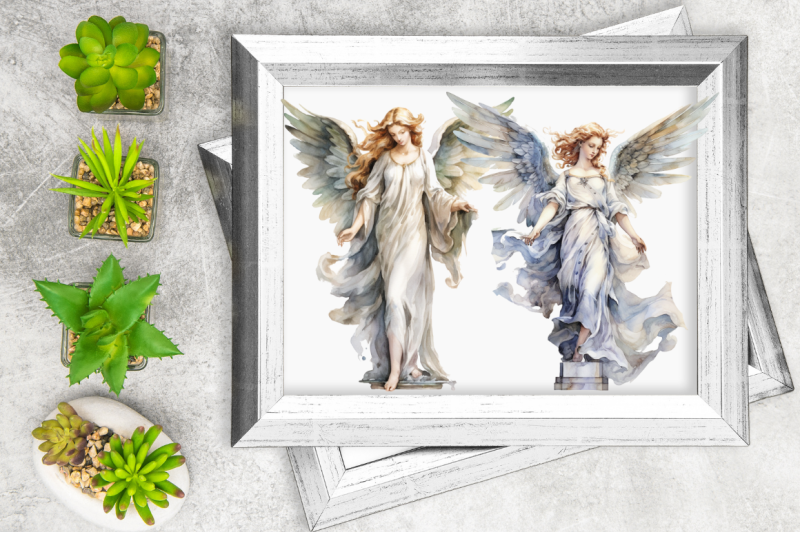 angel-statue-watercolor-sublimation