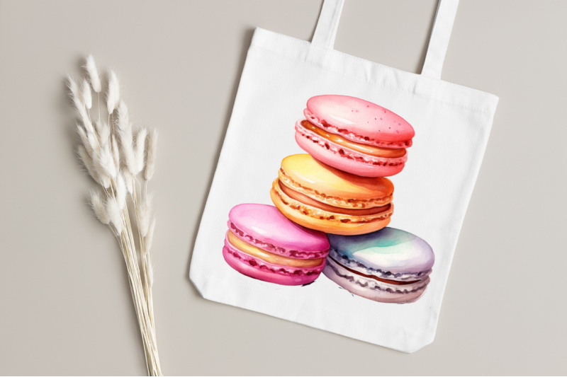 colorful-macaroons-watercolor-clipart