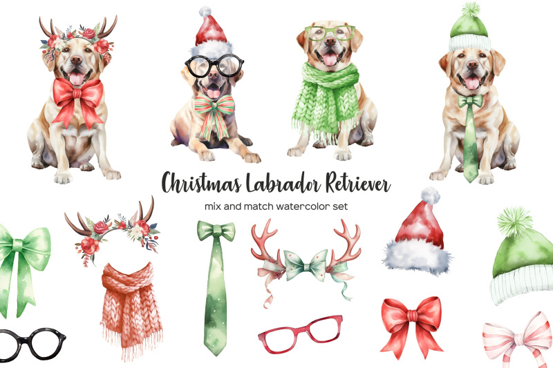 watercolor-christmas-labrador-retriever-clipart-xmas-labrador