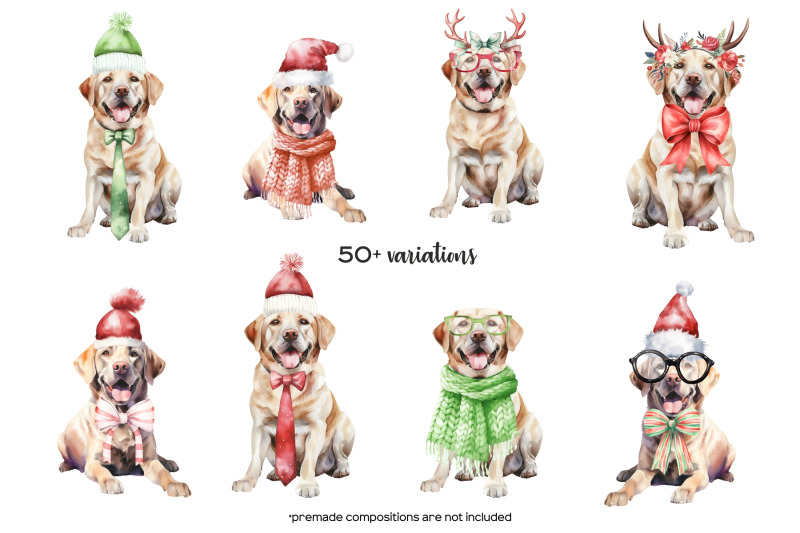 watercolor-christmas-labrador-retriever-clipart-xmas-labrador