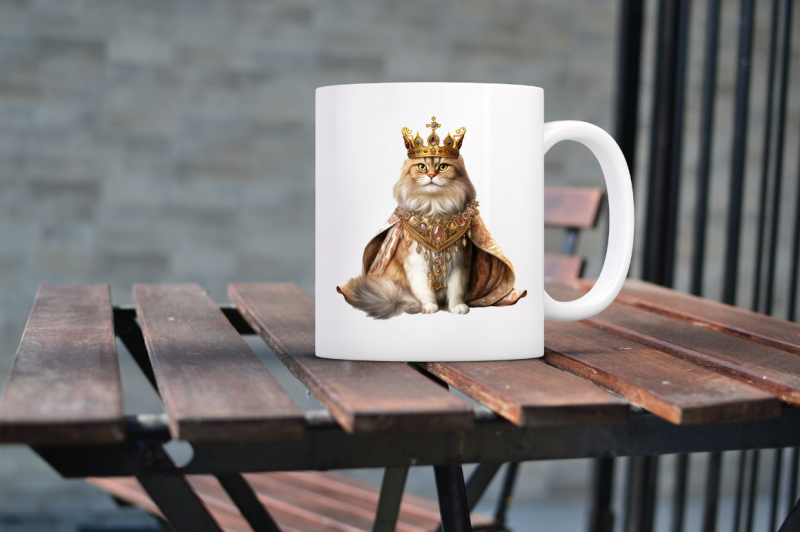 king-cat-sublimation-clipart