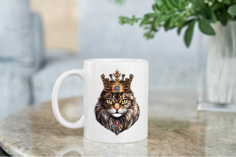 king-cat-sublimation-clipart