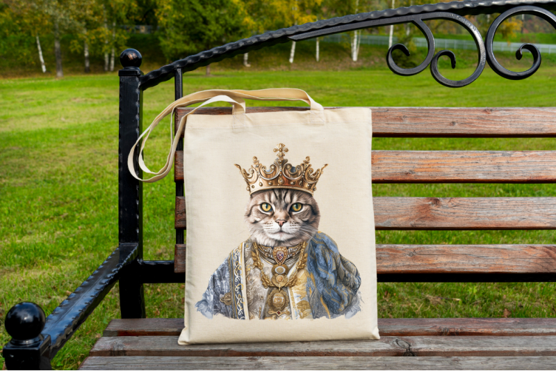 king-cat-sublimation-clipart