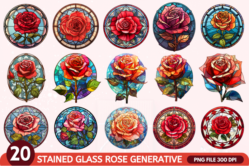 stained-glass-rose-feild-art-bundle