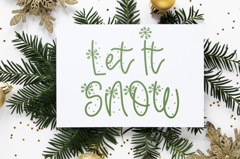 north-pole-a-snowflake-font