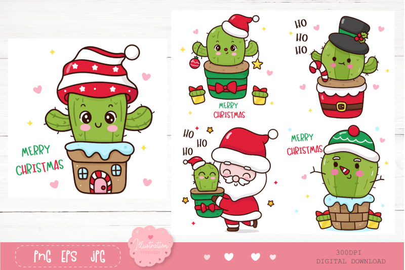 cactus-christmas-cartoon-kawaii-clipart-happy-new-year