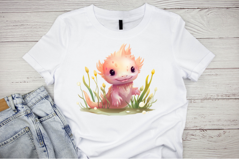 cute-axolotl-sublimation-clipart-bundle