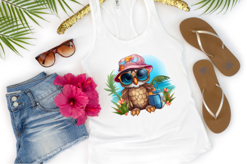 owl-on-vacation-sublimation-clipart