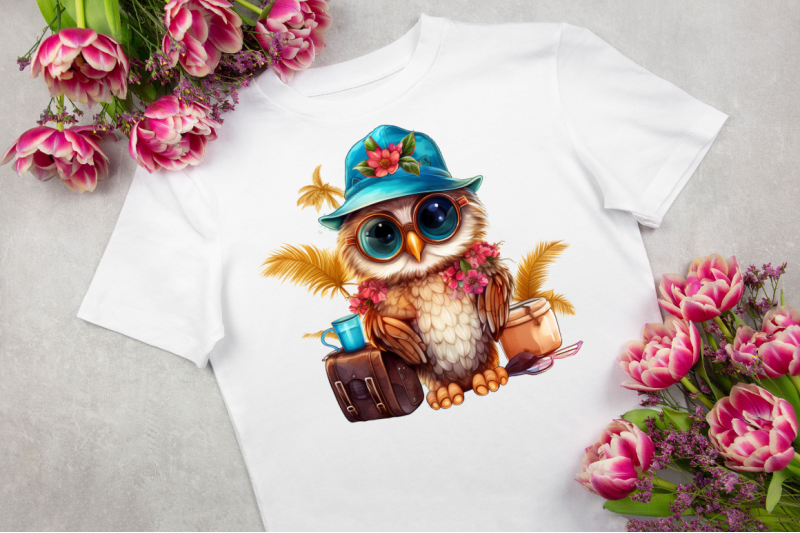 owl-on-vacation-sublimation-clipart