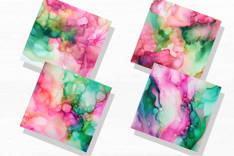 pink-amp-green-alcohol-ink-backgrounds