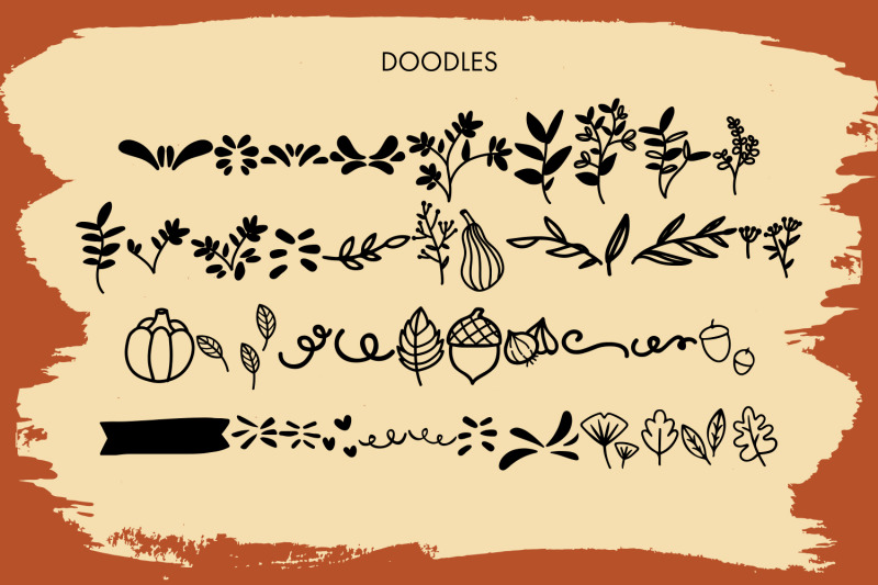 beaver-moon-fall-themed-font-with-extra-doodles