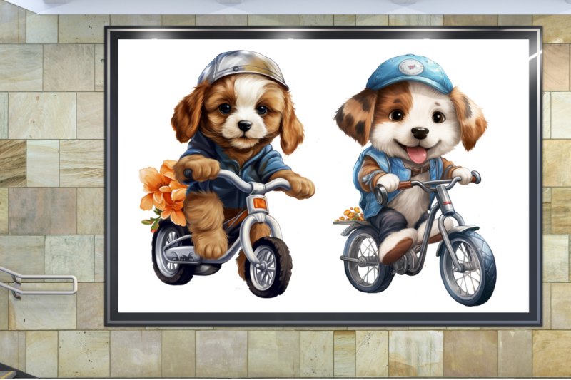 puppy-riding-bike-sublimation-clipart