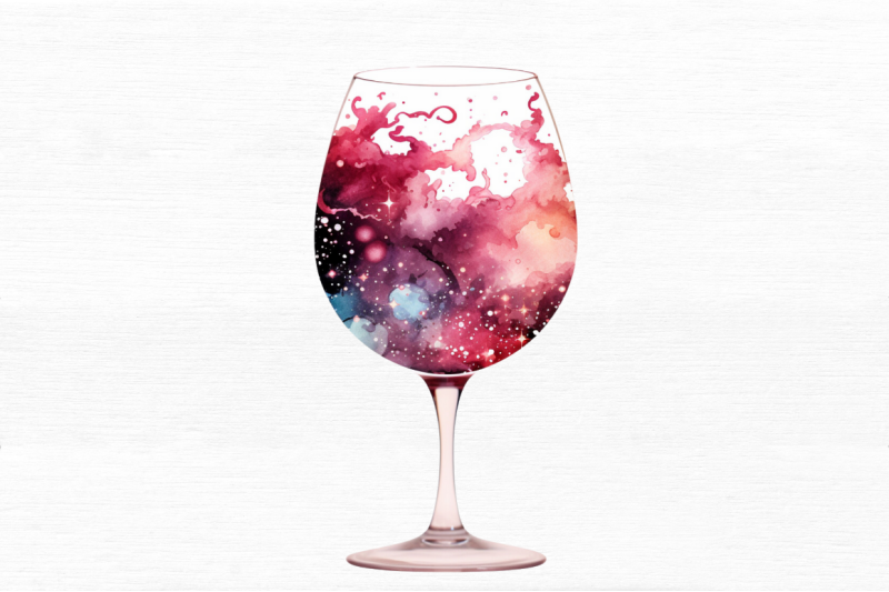 galaxy-in-wine-glass-sublimation-clipart