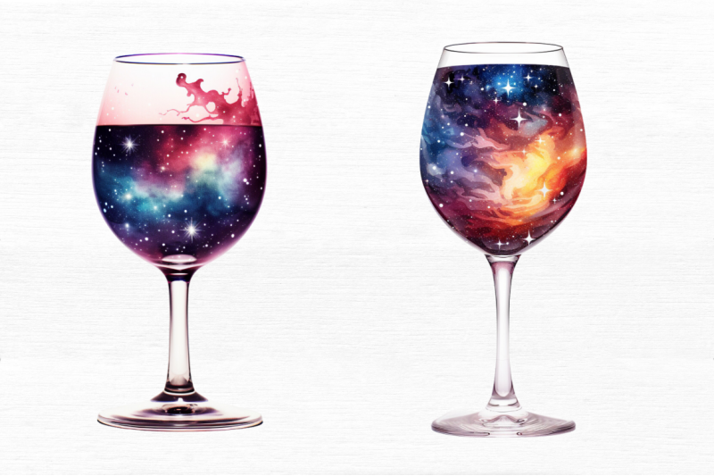 galaxy-in-wine-glass-sublimation-clipart