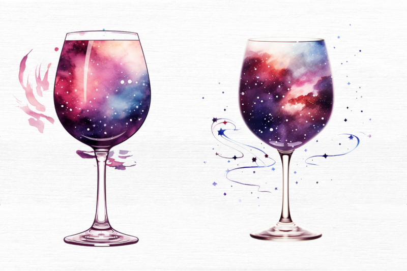 galaxy-in-wine-glass-sublimation-clipart