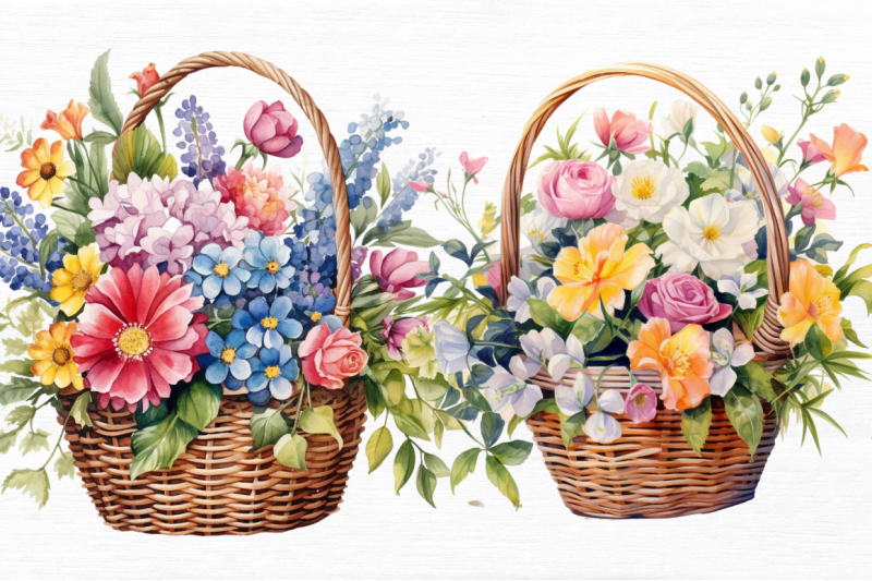 flowers-basket-watercolor