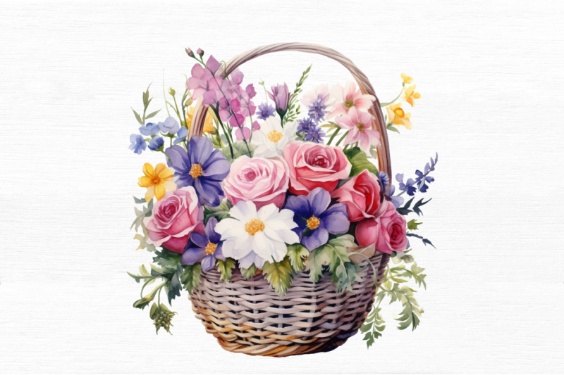 flowers-basket-watercolor