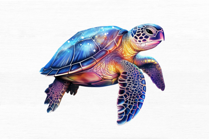 glowing-turtle-sublimation-clipart