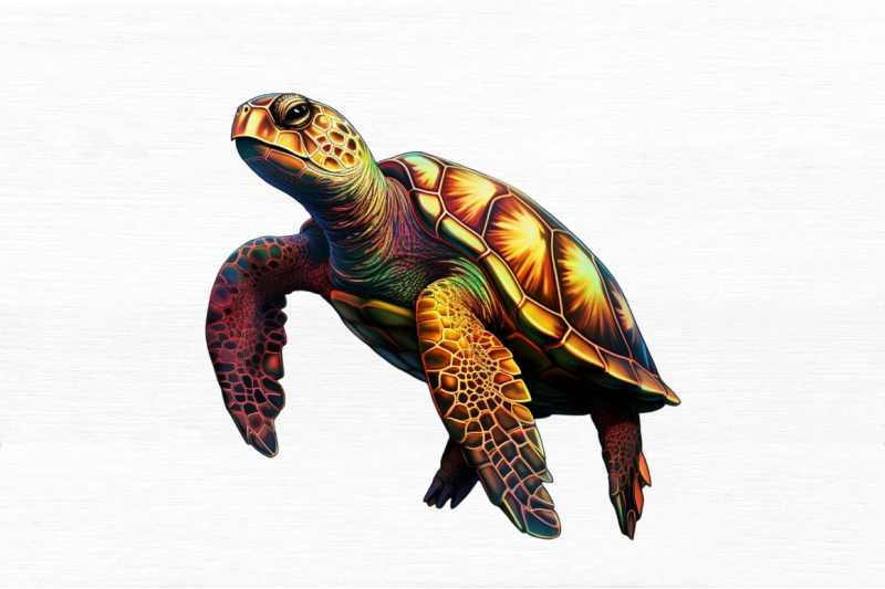 glowing-turtle-sublimation-clipart