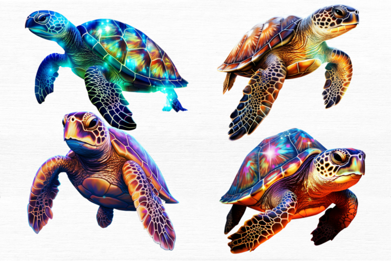 glowing-turtle-sublimation-clipart