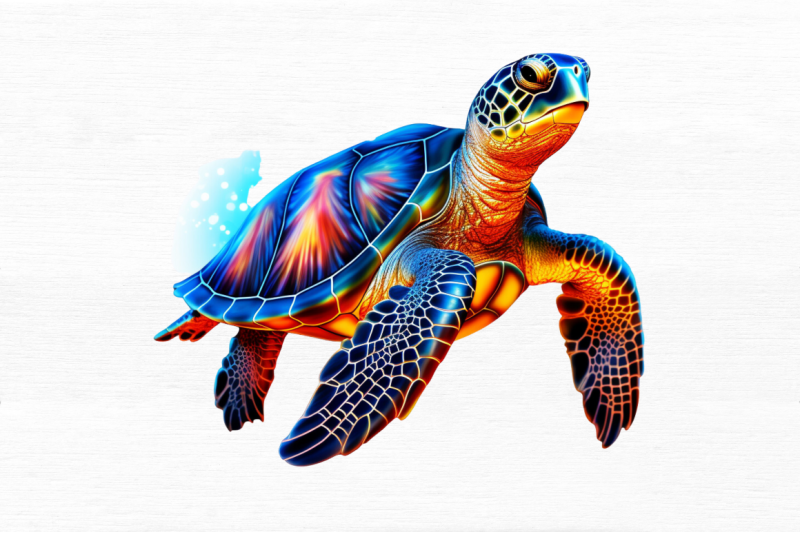 glowing-turtle-sublimation-clipart