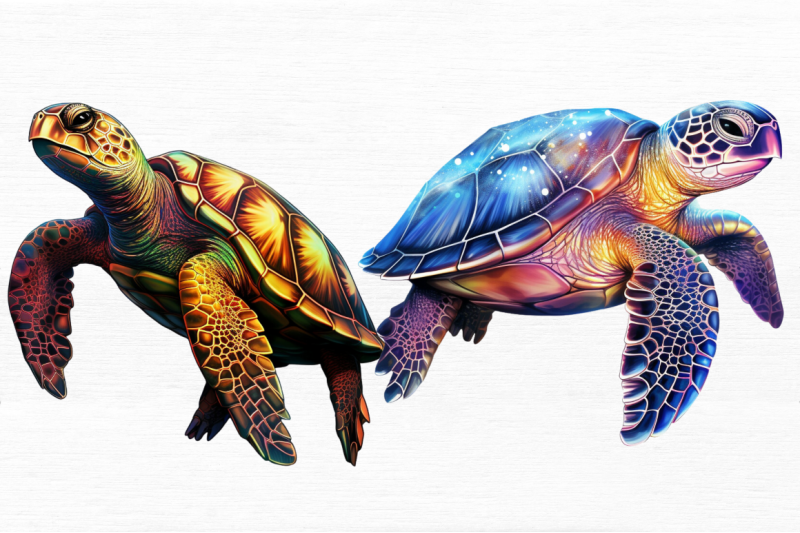 glowing-turtle-sublimation-clipart