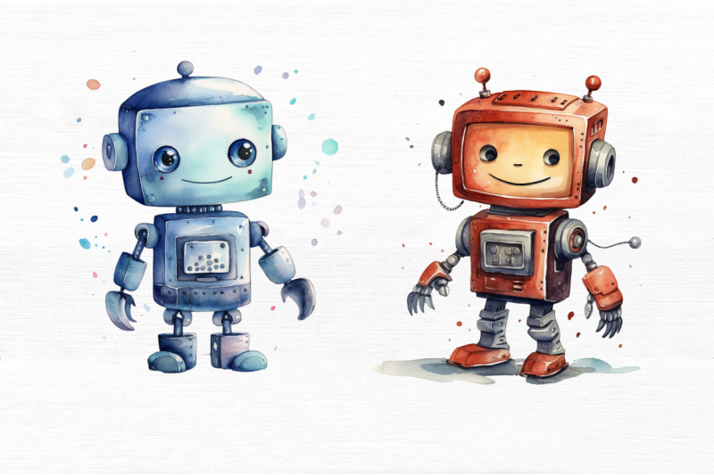 robot-boy-watercolor-sublimation-clipart