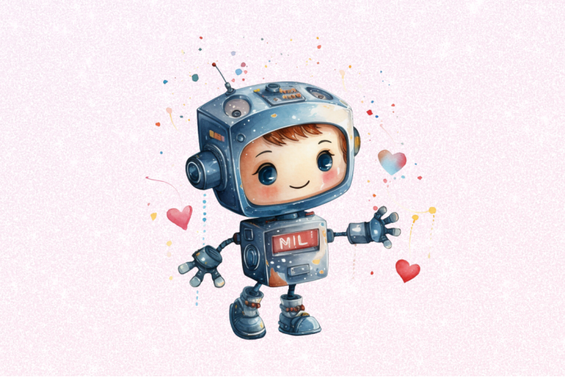 robot-boy-watercolor-sublimation-clipart