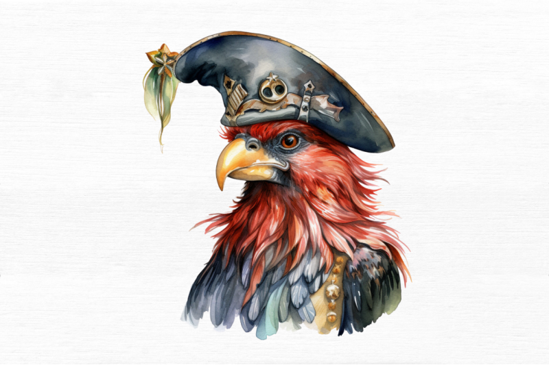 rooster-pirate-watercolor-sublimation