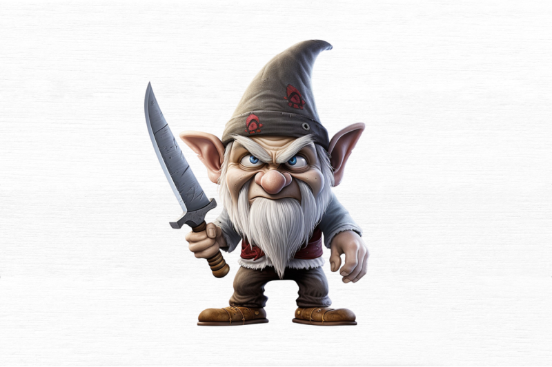 Scary Gnome Clipart Bundle By Regulrcrative | TheHungryJPEG