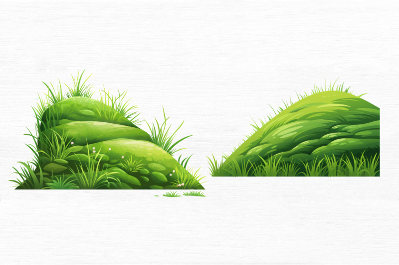 slope-with-grass-sublimation-clipart-bundle