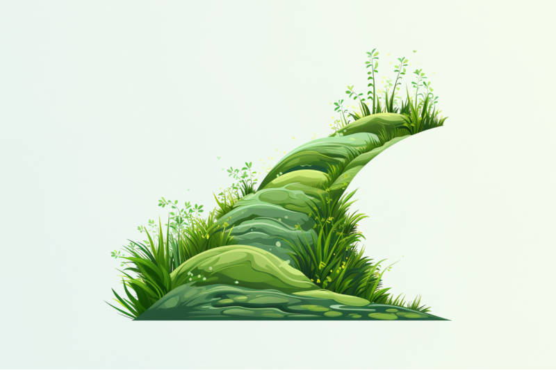 slope-with-grass-sublimation-clipart-bundle