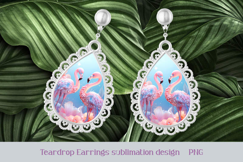 flamingo-earrings-sublimation-bird-earring-template