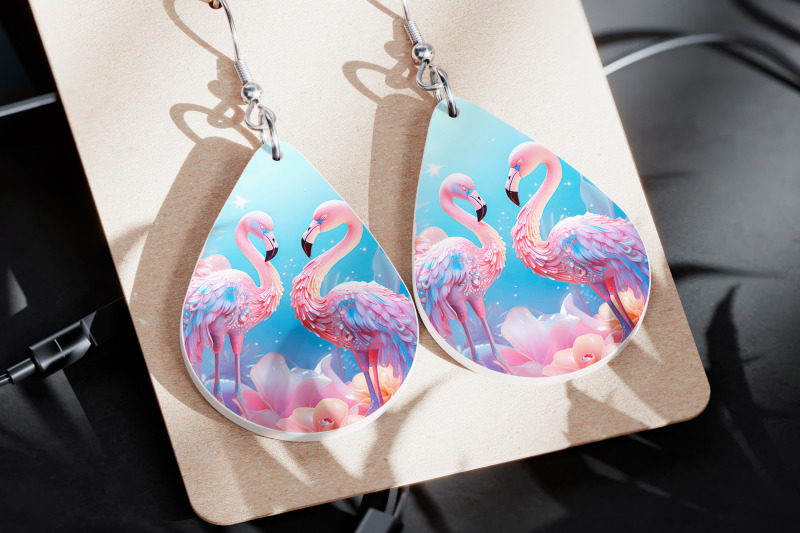 flamingo-earrings-sublimation-bird-earring-template